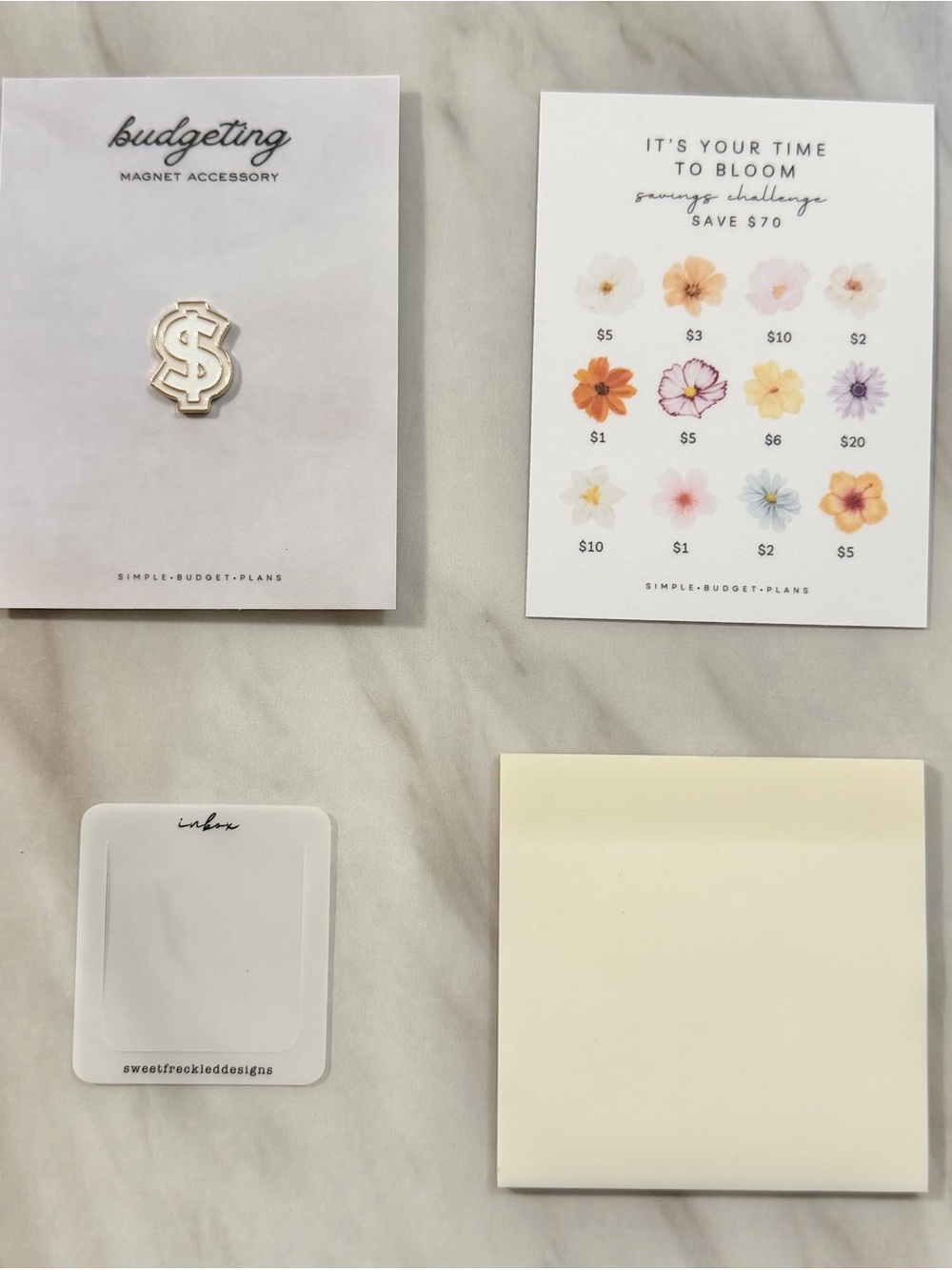 New Assorted Planner Accessories: Magnetic Pin, Page Marker, & Sticky Notes